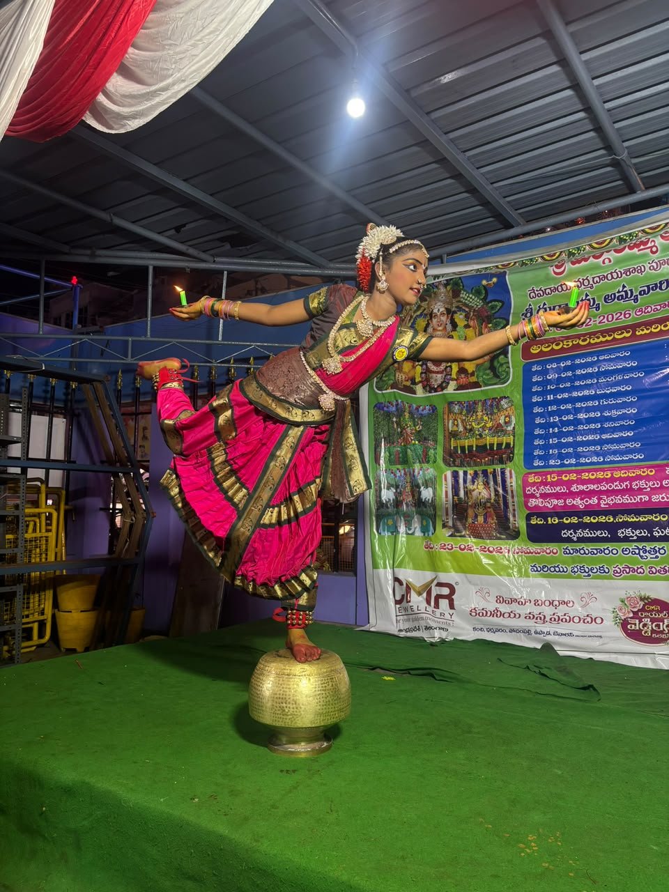 Performance Preparation — representative Kuchipudi imagery
