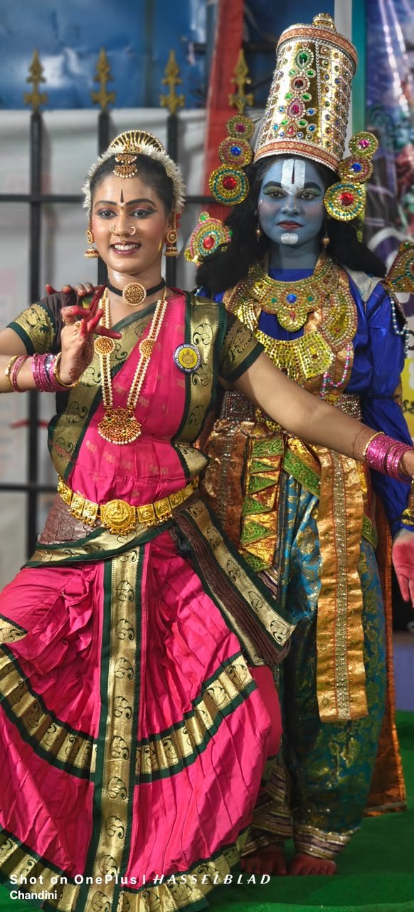 Performance Preparation — representative Kuchipudi imagery